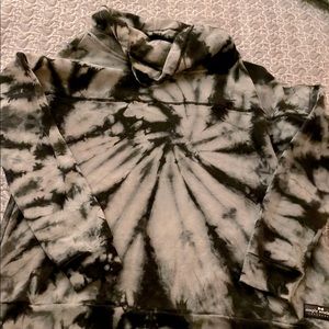 Simply Southern Cowl Neck Tie-Dye Hoodie Sz L